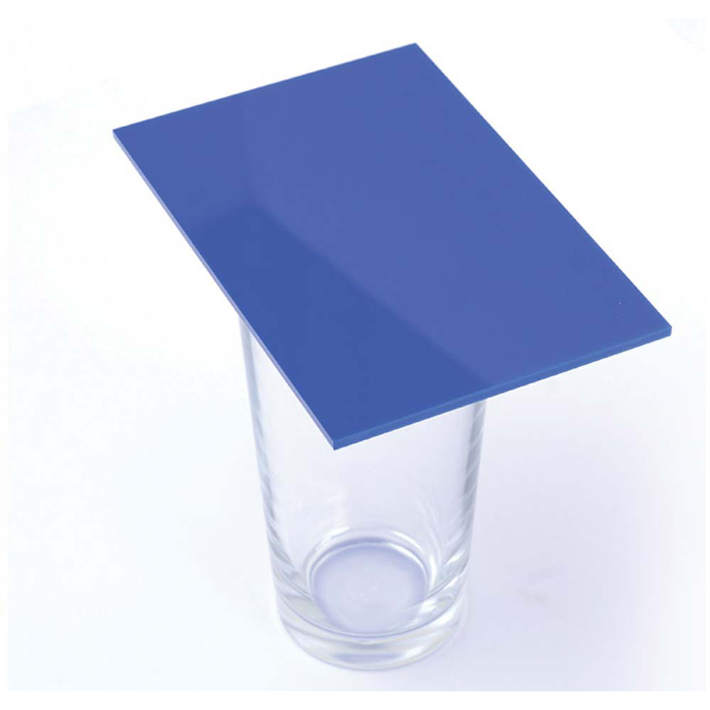 Premium Cast Acrylic 3mm Sheet Solid Blue 600 x 400mm Blue Acrylic