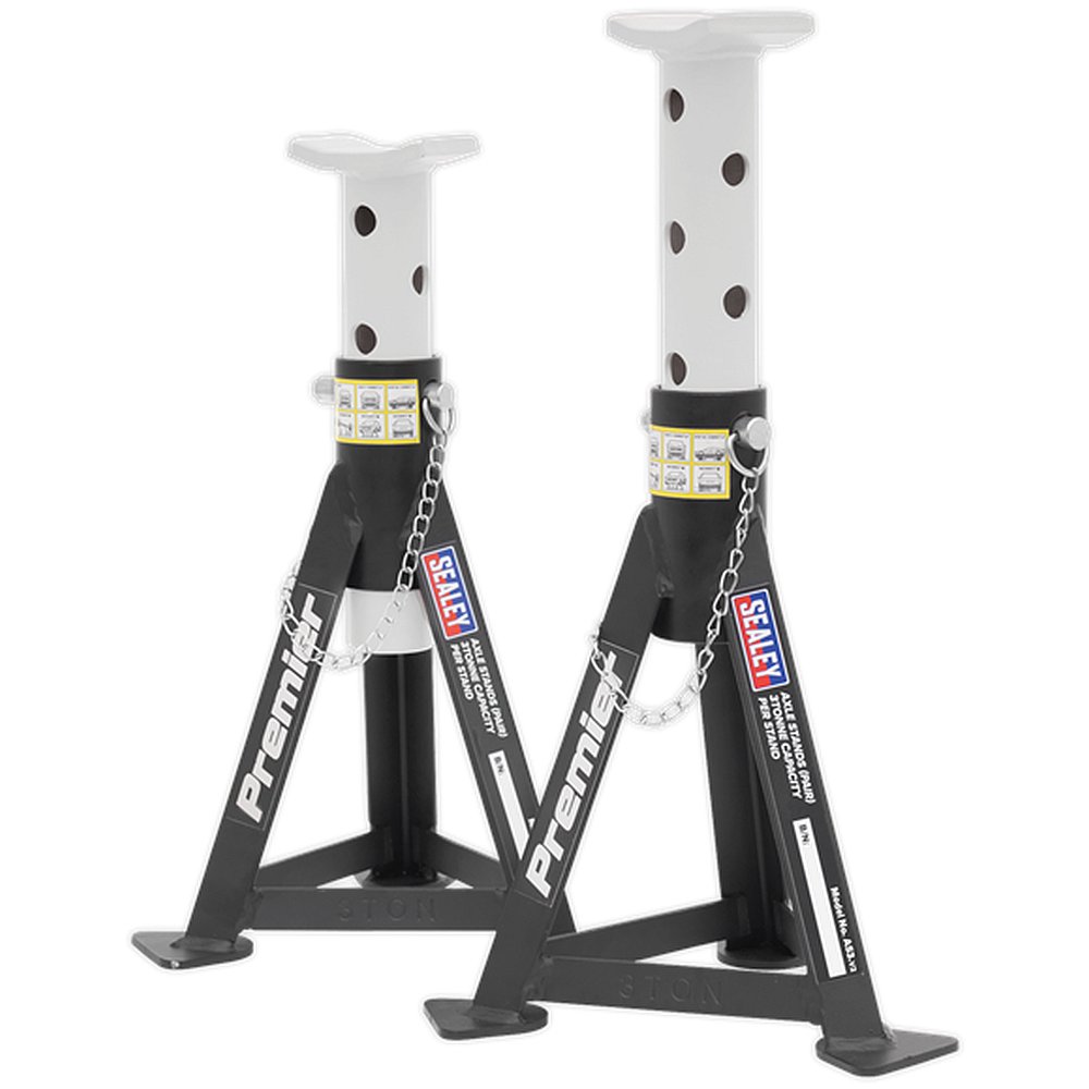 Premier Axle Stands (Pair) 3 Tonne Cap