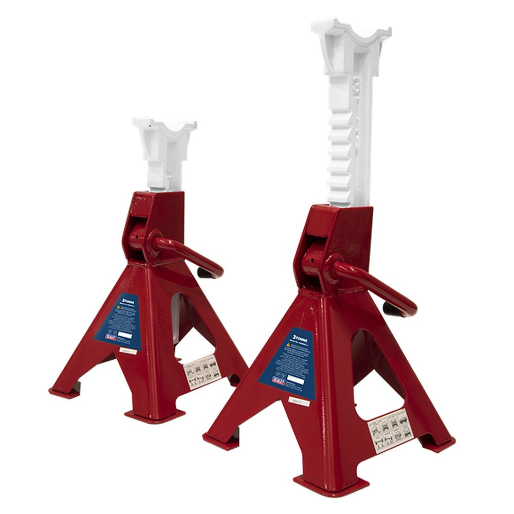 Ratchet Type Axle Stands (Pair) 3 Tonne