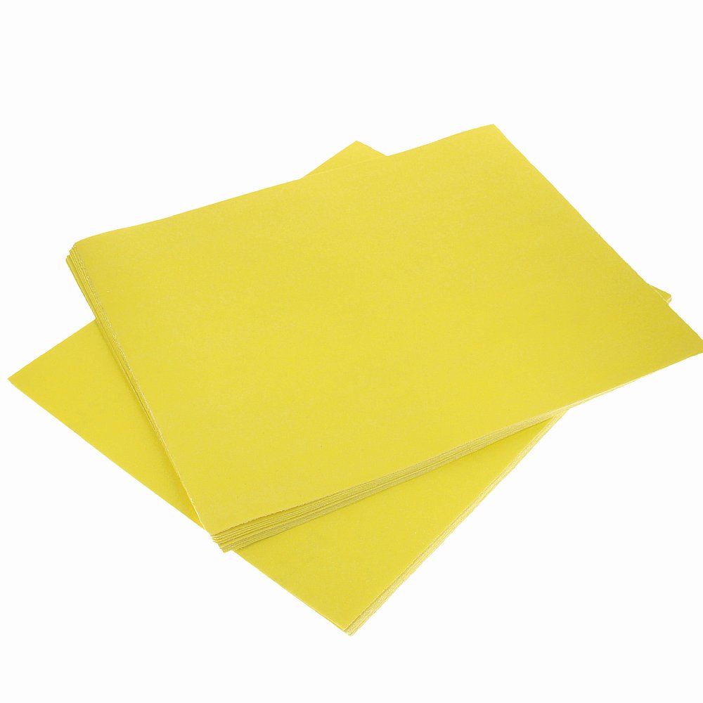 Yellow Abrasive Sheet 230 x 280mm – 60 grit, Pack of 25