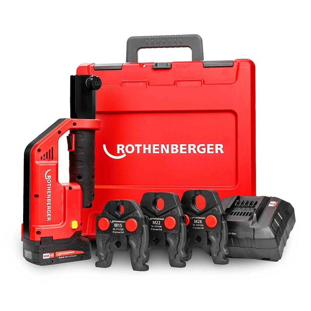 Rothenberger Romax Compact 3.0, 15-28mm, battery, charger in case.