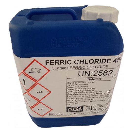 Ferric Chloride 15 litres (3 x 5litres)