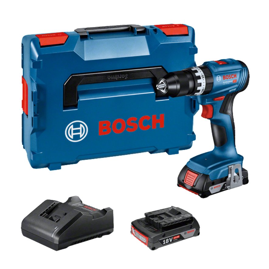 Bosch Pro Cordless Combi Drill 18V - 2x 2Ah Batteries