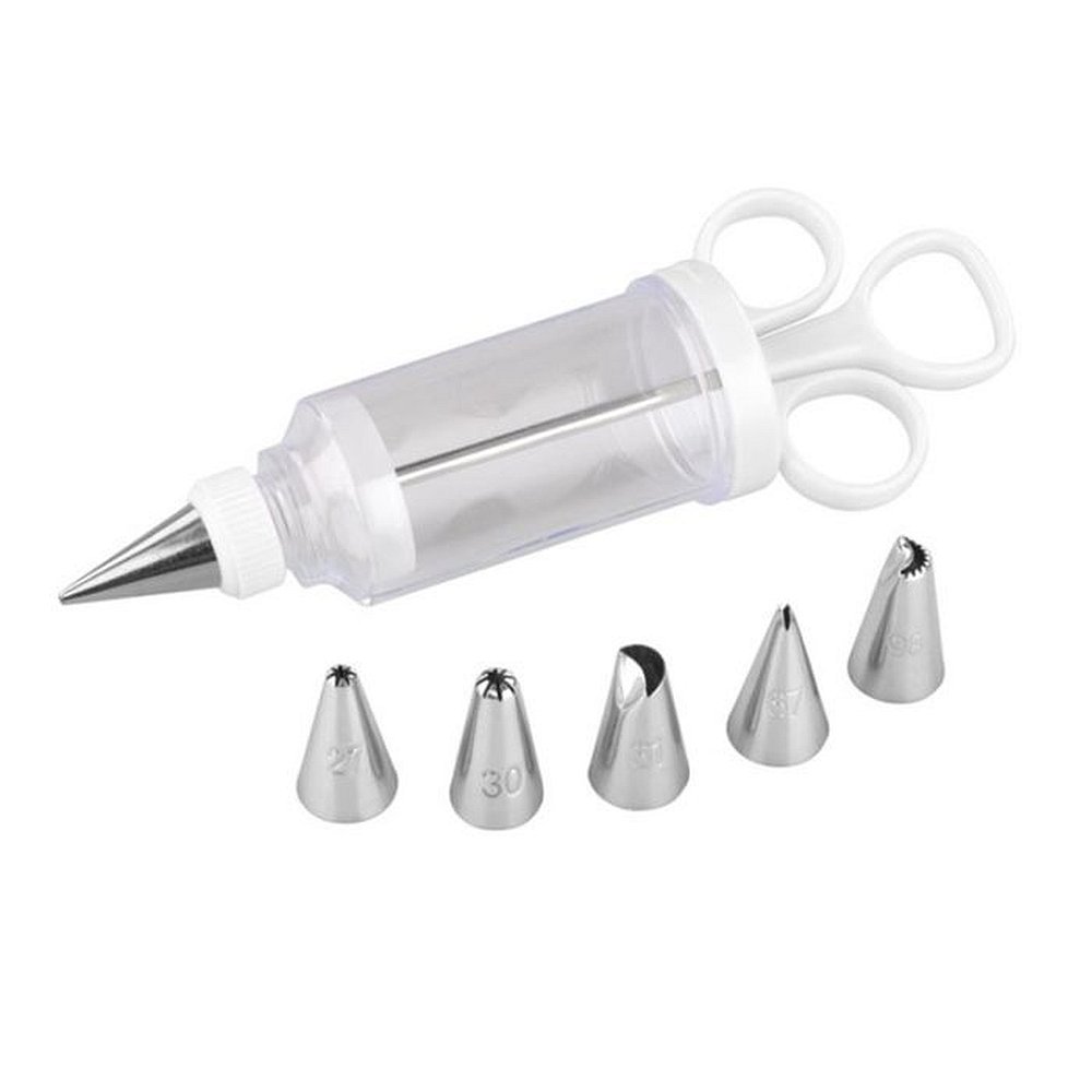 Icing Syringe Set with Nozzles 7 Piece