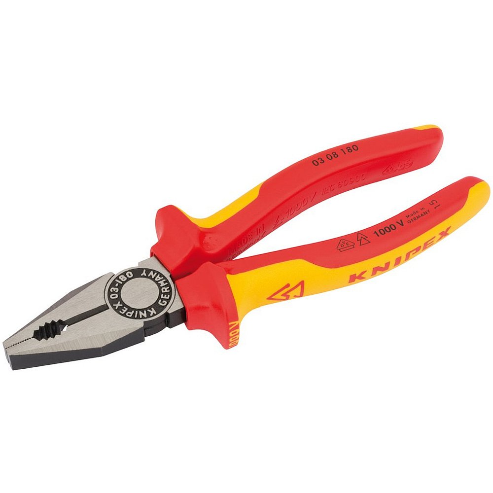 Knipex VDE Fully Insulated Combination Pliers, 180mm