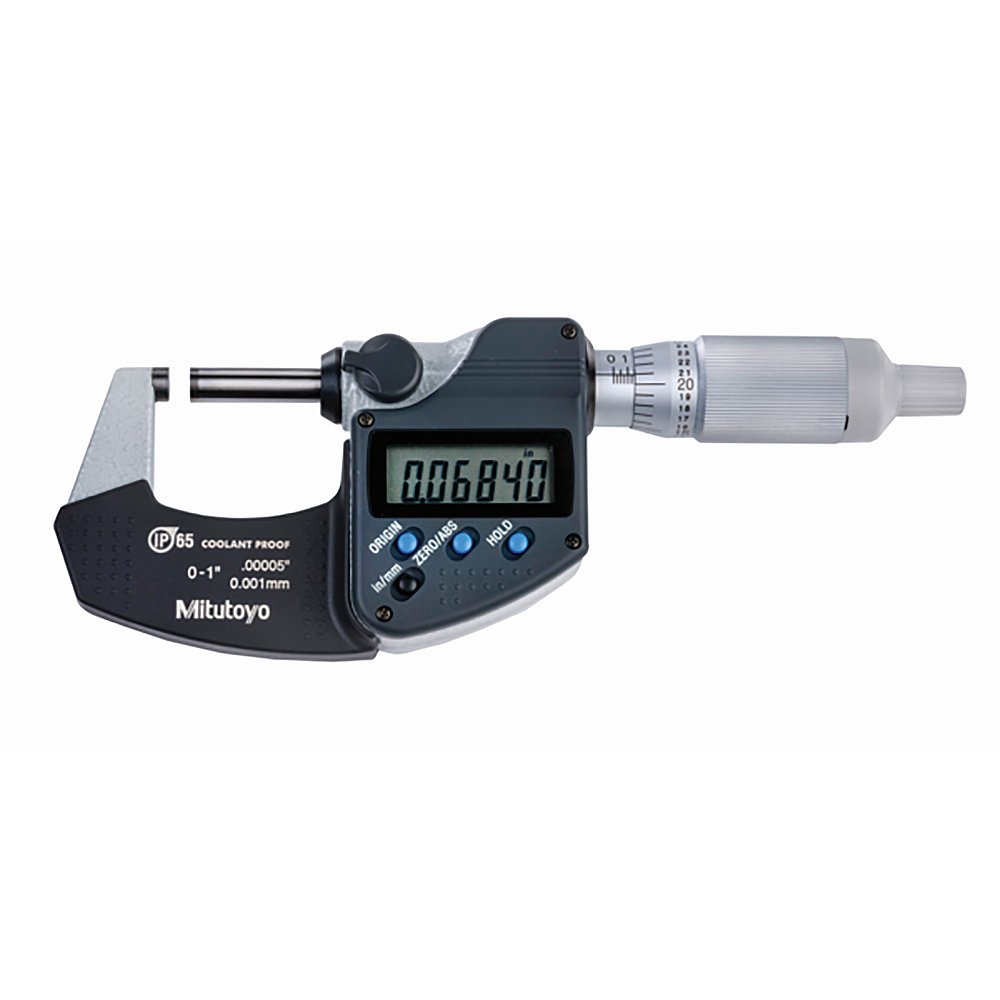 Mitutoyo Digital Micrometer IP65 0-25mm/0-1